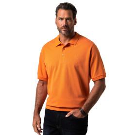 JP 1880 Hommes Grandes Tailles L-8XL Jusqu'au 8XL - Polo à imprimé Poitrine JP1880. Ventre Confort, Maille piquée. 712617