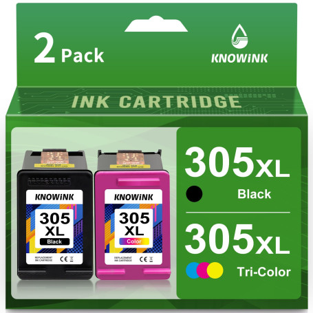 305 XL Cartouche d'encre Compatible avec HP 305XL Noir et Couleur Cartouche Encre HP 305 pour HP DeskJet 2700 2710 2720 2722 412