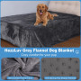 HezzLuv Couverture Imperméable pour Chien 100x120 cm, Plaid pour Animaux en Flanelle Lavable pour Canapé et Lit, Antidérapant, P