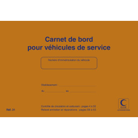 ELVE Carnet de Bord pour Véhicules de Service 64 Pages 150 x 215 mm Orange 7,99 €