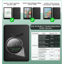 MoKo Coque Pivotante à 360°pour 7" Kindle Paperwhite 12e Gén 2024&Kindle Colorsoft 2024/2025,Étui Protection à Dos Clair Magnéti