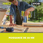 RYOBI - Perceuse-visseuse à percussion 18V - 2 vitesses - 50 Nm - 500-1 800 tr/min - réglage de couple 24 positions - mandrin 13