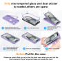 ORETECH Coque pour iPhone 15 Plus + 2 Pièces Verre Trempé Protection écran, Antichoc Souple Silicone TPU Arrière Rigide PC Avant