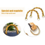 Abiyou 8 Pièces Poignée de Sac en Bambou, Poignée Bambou pour Sac, Poignée de Sac à Main en Forme de U, Anses pour Sac à Mains, 