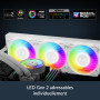 ARCTIC Liquid Freezer III Pro 360 A-RGB (blanc) - Refroidisseur CPU AIO, 3 x 120 mm refroidissement à eau, radiateur 38 mm, pomp