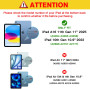 ProCase 2 Verre Trempé pour iPad(A16) 11 Pouces 2025, iPad 10ème Génération 10.9 Pouces 2022, Film Protection Screen Protecteur,