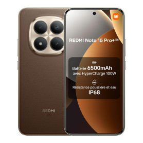 Xiaomi Redmi Note 15 Pro+ 5G, Smartphone 12+512 Go, Batterie Massive de 6500 mAh, IP66/IP68, Nouvel Appareil Photo 200 MP, écran