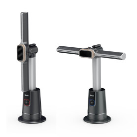 Shark TurboBlade Cool + Heat 2-en-1 Chauffage et ventilateur colonne sans pale, Telecomande, Multidirectionnel jusqu’à 20 mètres