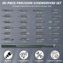 Lociban 49 EN 1 Kit de Tournevis de Précision, Mini Set de Réparation, Kit D’outils Magnétiques pour MacBook, PC, PS4, PS5, Xbox