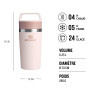 STANLEY 1913 Mug Isotherme Cafe To-Go 0.35L - 4 Heures Chaud - 5 Heures Froid - Étanche et Compact - Thermos Café avec Poignée -