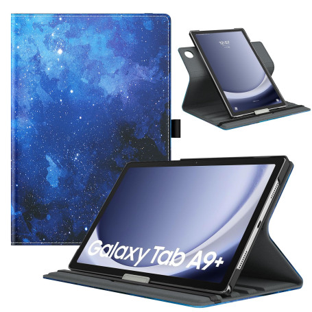 TiMOVO Coque Rotative pour Samsung Galaxy Tab A9+/A9 Plus 11" 2023 SM-X210/X216/X218, Couvercle de Support Rotatif à 90 Degrés p