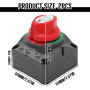 Coupe Circuit Batteriez,2 Pièces 12V 24 48V Interrupteur Isolateur De Batterie,Interrupteur D'isolateur De Batterie,Isolateur In