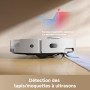 dreame D20 Pro Plus Robot Aspirateur 2-en-1, 13 000 Pa, Double Brosse, Auto-Vidage, Laser Navigation, Capteur Distance, Poils d’