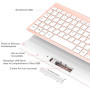 cimetech Clavier sans Fil, Clavier AZERTY Français avec Récepteur Nano USB 2.4GHz Ergonomique Compatible avec Windows/MacOS, Win
