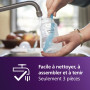 Philips Avent Lot de 2 tétines pour biberon à Réponse Naturelle 0% BPA, Débit 1 pour Nouveau-né de 0 mois (Modèle SCY961/02)