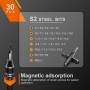 JOREST 40Pcs Kit Tournevis de Précision, Set Outils avec Torx T1 T2 T3 T4 T5, T6 T7 T8 T9 T10 T15 T20, Etoile P2/P5/P6, Triwing 