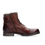 JACK & JONES Jfwalbany Leather Brown Stone Sts, Biker Boots Homme