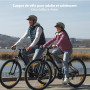 Shinmax Casque Velo Homme Femme, Casque vélo Femme avec 5 Modes lumière, USB Casque de vélo avec visière, Casque Trottinette Ele