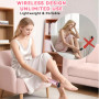 YGVQN Râpe Électrique pour Pieds‌,2 en 1 Rapeuse Pieds Pedicure Electrique,6 Vitesses Silencieuse USB Rechargeable,Soin Rapide d