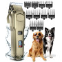 Oneisall Tondeuse à poils pour chiens de haute qualité, tondeuse sans fil entièrement lavable étanche IPX7, adaptée aux poils lo