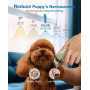 Oneisall Tondeuse à poils pour chiens de haute qualité, tondeuse sans fil entièrement lavable étanche IPX7, adaptée aux poils lo