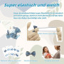 KAQILE Lot de 20 élastiques à cheveux multicolores pour bébé, avec nœud non métallique, accessoires de cheveux pour petites fill