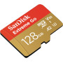 SanDisk 128Go Extreme Go Carte MicroSDXC + adaptateur SD (Pour Android Smartphone, Tablette, Action Cams, Drones, UHS-I, jusqu'à