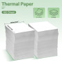Papier Thermique A4, 100 Feuilles Papier Imprimante Thermique, Sans BPA, Séchage Rapide, Compatible Avec La Plupart des Impriman