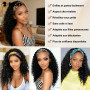 BECUS Perruque Bandeau Noire 16 pouces – Perruque Femme Naturelle Synthétique Sans Colle, Prête à Porter, Idéale pour Fêtes et C