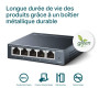 TP-Link Switch Ethernet Gigabit 5 Ports RJ45 Metallique 10/100/1000 Mbps, IGMP Snooping, Switch RJ45 idéal pour étendre Le résea