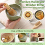 8 Pièces Matcha Kit, Cérémonie Matcha Set, Avec Fouet-Matcha,Bol Bec Verseur,Cuillere,Fouet,Support De Fouet,Tamis, Céramique Co