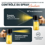 PORTENTUM 500 ml Spray huile cuisine 2 en 1 foncé anti-lumière de cuisson - Vaporisateur huile avec flacon de qualité alimentair