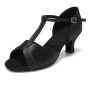 HIPPOSEUS Chaussures de Danse Latine pour Femmes avec Bride en T pour la Danse de Salon la Salsa et la Bachata