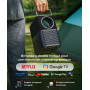TCL A1s Videoprojecteur 4K Supporte, 2X Audio Dolby 8 W, Natif 1080P, 600 ISO Lumens, Netflix Certifié, Smart Google TV intégrée