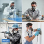 VEVOX® Masque respiratoire avec filtre A1P2 – Protection contre gaz, vapeurs et particules fines de poussière – Pour peinture, p