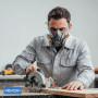 VEVOX® Masque respiratoire avec filtre A1P2 – Protection contre gaz, vapeurs et particules fines de poussière – Pour peinture, p