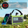 Dab/Dab+/FM Radio d'urgence Portable, Radio Solaire Manivelle avec Lampe Torche LED & Lampe de Lecture, 5000mAh Batterie Recharg
