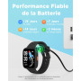 BIGGERFIVE Montre Enfant Non Connectée ou Connectée Librement, 1,8" Smartwatch Podomètre, Cardiofrequencemètre, IP68 Étanche, Mo