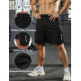 xtuwkzo Short de Sport Homme Séchage Rapide Bermuda Short Course a Pied Homme Running Gym Basketball Tennis Sportsear Bermudas a
