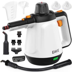 Nettoyeur Vapeur Portable, 110℃ Nettoyeur Vapeur à Main pour un Nettoyage Efficace, Polyvalent Vaporetto avec 10 Accessoires et 