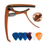 Capodastre Guitare Classique, Mediator Guitare Inclus, Capo Guitare en Alliage Plat, Ajustement Parfait pour Corde Guitare Class