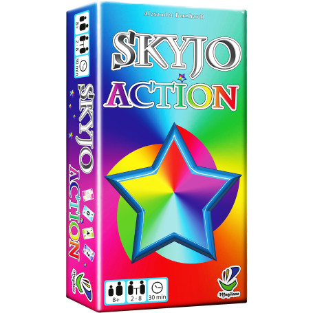 SKYJO Action, de Magilano - Le Jeu de Cartes passionnant pour des soirées de Jeu Amusantes et Amusantes Entre Amis et en Famille