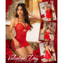 RSLOVE Nuisette Sexy Femme Lingerie - Chemises de Nuit en Maille Robe Mini Tenue