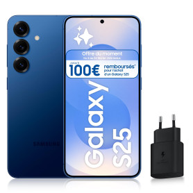 Samsung Galaxy S25, Smartphone Android 5G avec Galaxy AI, 128 Go, Chargeur secteur rapide 25W inclus, Smartphone déverrouillé, B