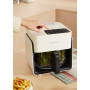 CREATE/AIR FRYER STUDIO CRYSTAL/Friteuse sans huile 4,2 L avec vaporisateur d’eau blanc cassé/Capacité 5-6 portions, 6 programme