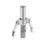 QWORK® Embout Pompe à Graisse, 1/8" NPT 10000 PSI Double Poignée Coupleur G, Adapté aux Graisseurs Standard M6/M8/M10/M12/M14