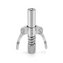 QWORK® Embout Pompe à Graisse, 1/8" NPT 10000 PSI Double Poignée Coupleur G, Adapté aux Graisseurs Standard M6/M8/M10/M12/M14