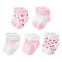 KSBBHDS Lot de 5 Paires de Chaussettes Thermiques Épaisses pour Bébé 0-6 Mois, Déodorantes et Antibactériennes, Rose