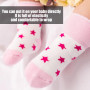 KSBBHDS Lot de 5 Paires de Chaussettes Thermiques Épaisses pour Bébé 0-6 Mois, Déodorantes et Antibactériennes, Rose