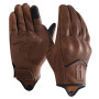 Harssidanzar Gants de Moto à écran Tactile en Cuir de chèvre à Doigt Complet pour Homme GM028E